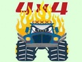 Spel Monster Trucks Kleurbladsye  aanlyn