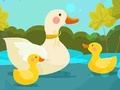 Spel Moeder Eend en Eendjies legkaart  aanlyn