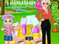 Spel Prinses Familie Piekniekdag  aanlyn