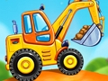 Spel Speletjies oor vragmotors wat 'n huis bou  aanlyn
