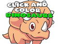 Spel Klik en kleur dinosourusse  aanlyn