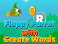Spel Flappy Papegaai met Skep Woorde  aanlyn