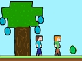 Spel Steveman en Alexwoman: Paaseier  aanlyn