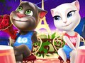 Spel Talking Tom en Angela Coloring  aanlyn