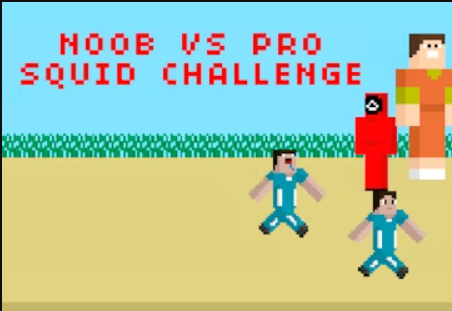 Spel Noob vs Pro Squid Challenge aanlyn