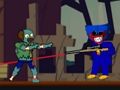 Spel Huggy Wuggy vs Zombies aanlyn