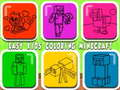 Spel Maklike kinders inkleur Minecraft  aanlyn