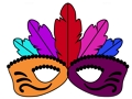 Spel Karnavalpartytjie: Maskerkleur  aanlyn
