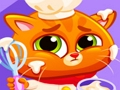 Spel Lieflike virtuele kat by restaurant  aanlyn