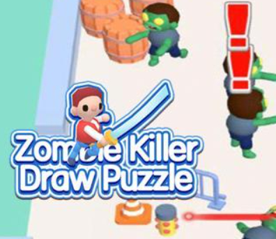 Spel Zombie Killer Draw legkaart  aanlyn
