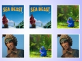 Spel Die Sea Beast Memory Card Match  aanlyn