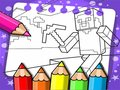 Spel Minecraft Kleurboek  aanlyn