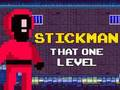 Spel Stickman daardie een vlak  aanlyn