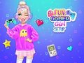 Spel Prettige gamer-meisie-opstelling  aanlyn