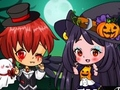 Spel Halloween Chibi-egpaar  aanlyn