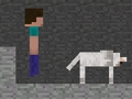 Spel Steve en Wolf  aanlyn