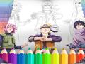 Spel Naruto Shippuden Kleurboek  aanlyn