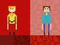 Spel Stickman Steve vs Alex Nether aanlyn
