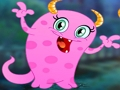 Spel Ontsnap van die oulike pienk monster  aanlyn