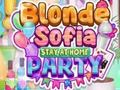 Spel Blonde Sofia Bly by die huis Partytjie  aanlyn