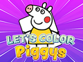 Spel Kom ons Kleur Piggy's in  aanlyn
