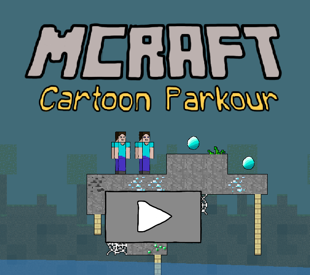 Spel Mcraft Cartoon Parkour aanlyn