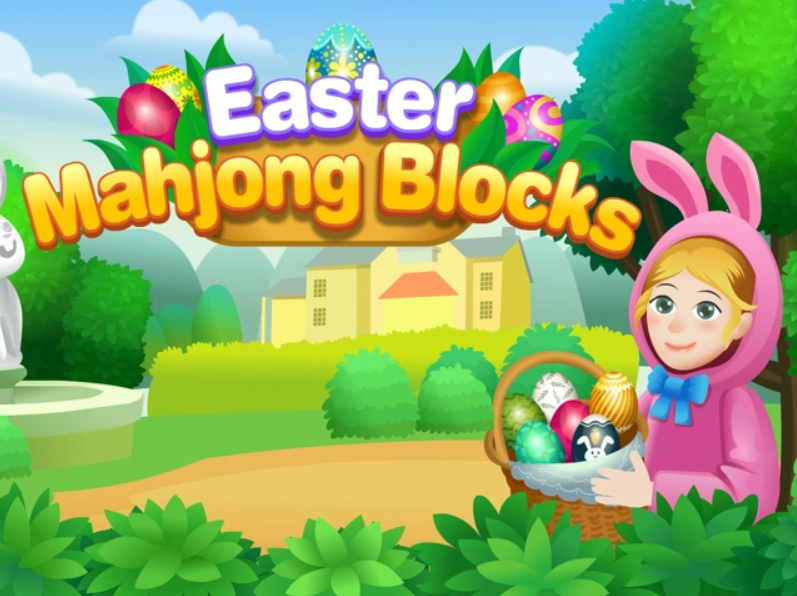Spel Mahjong blokkeer Paasfees  aanlyn
