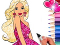 Spel Inkleurboek: Barbie  aanlyn
