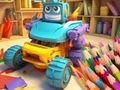 Spel Kleurboek: Transforming Car Robot  aanlyn