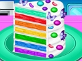 Spel Maak Rainbow Confetti koek  aanlyn