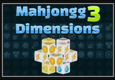 Spel Mahjongg 3 afmetings  aanlyn