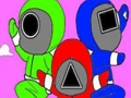 Spel Kleurboek Squid-speletjie  aanlyn