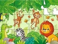 Spel Legkaart: Diere in die oerwoud  aanlyn