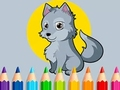Spel Inkleurboek: Wolf  aanlyn