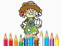 Spel Inkleurboek: Vogelverskrikker  aanlyn