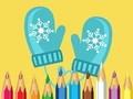 Spel Inkleurboek: Oulike Winterklere  aanlyn