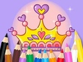 Spel Inkleurboek: Prinseskroon  aanlyn