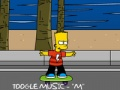 Spel Bart Simpson skaatsplankry  aanlyn