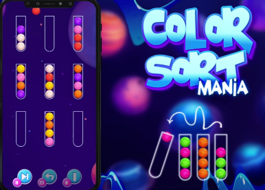 Spel Kleur Sorteer Manie  aanlyn