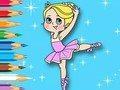 Spel Inkleurboek: Balletmeisie  aanlyn