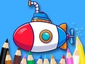 Spel Inkleurboek: Duikboot  aanlyn