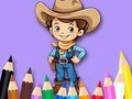 Spel Inkleurboek: Cowboy  aanlyn