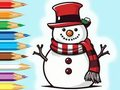 Spel Inkleurboek: Snowman Family  aanlyn