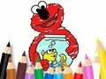 Spel Inkleurboek: Elmo Nuwe Vriend  aanlyn