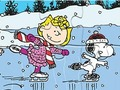 Spel Legkaart: Snoopy Skating  aanlyn