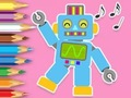Spel Inkleurboek: Robotdans  aanlyn