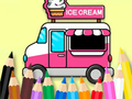Spel Inkleurboek: Roomysmotor  aanlyn