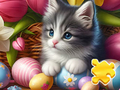Spel Legkaart: Paasfees Kat  aanlyn