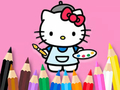 Spel Inkleurboek: Hello Kitty Painting  aanlyn