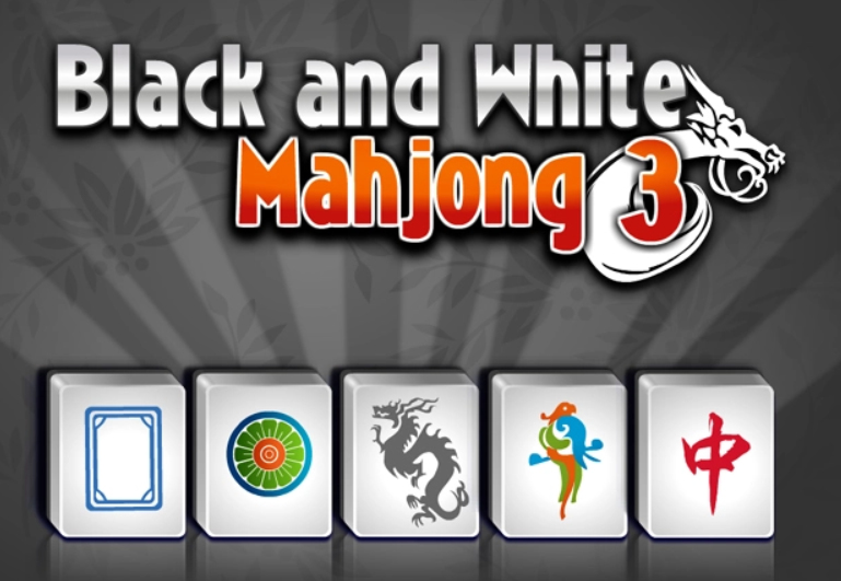 Spel Swart en Wit Mahjong 3  aanlyn